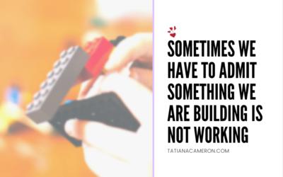 Sometimes we have to admit something we are building is not working